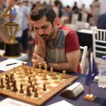 KRIKOR E FIER na mesa 1 do Floripa Chess Open - RODADA #6 